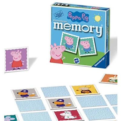 Image de Ravensburger Peppa Pig Mini Memory Game Matching Picture Snap Pairs For Kids Age 3 Years and Up