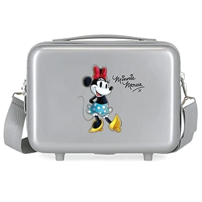Image de Disney 100 Minnie Joyful Trousse De Toilette Adaptable Gris 29x21x15 cms ABS Rigide 9.14L 0.63 kgs
