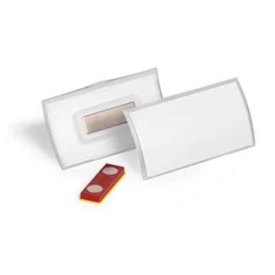 Image de Durable Porte badge à aimant CLICK FOLD FixPLus Pour un 40 x 75 mm 10 unités 825919 Transparent