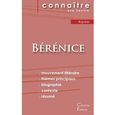 Image de Fiche de lecture Bérénice Racine (Analyse littéraire référence et résumé complet)