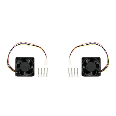 Image de Waveshare 2 Pack Dedicated Cooling Fan for Jetson Nano Developer Kit 5V PWM Speed Adjustment Strong Air 4PIN Reverse Proof Connector