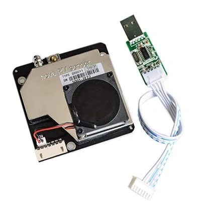 Image de DollaTek PM Sensor SDS011 Module de capteur détection la qualité l&#039;air PM2.5 Haute précision Super capteurs poussière Sortie numérique