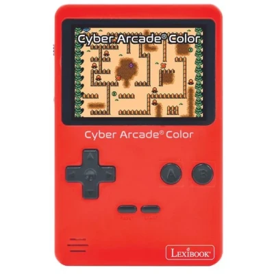 Image de Lexibook Cyber Arcade Color, Console rétro Portable, 200 Jeux d&#039;action, Sport, Course, logique et Bien Plus, Écan Couleur LCD 2,8&quot;, JL2389, Rouge