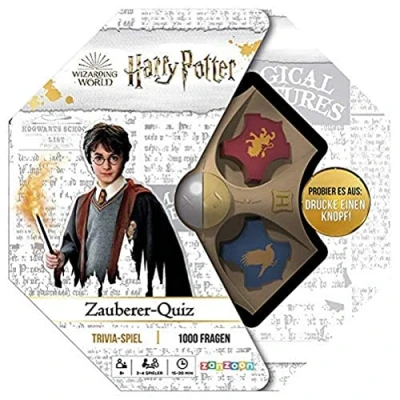 Image de ZANZOON ZAND0001 Asmodee Harry Potter Quizz Famille Jeu Multicolore, Coloré Allemand