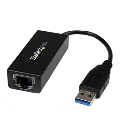 Image de StarTech.com Adaptateur Réseau USB 3.0 vers Gigabit Ethernet, 10/100/1000 Mbps, RJ45, LAN, Ethernet (GbE), Conformité TAA Neuf