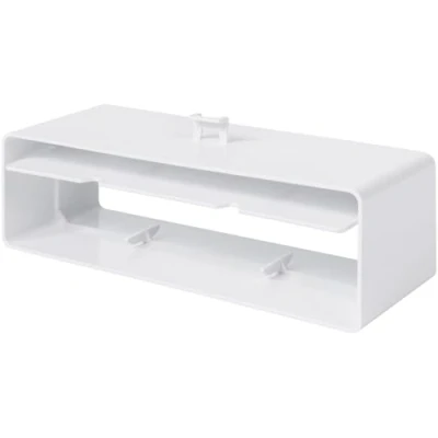 Image de Vent Systems Connecteur de canal rectangulaire 204 x 60 mm avec amortisseur recul raccord d&#039;entrée tuyau Chauffage, refroidissement, ventilation Adaptateur système
