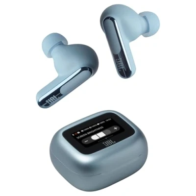 Image de JBL Live Beam 3, Écouteurs sans fil avec oreillettes, Bluetooth, jusqu&#039;à 48 h d&#039;autonomie, Réduction de Bruit Active, son haute fidélité Signature, étanches à l&#039;eau IP55, bleu