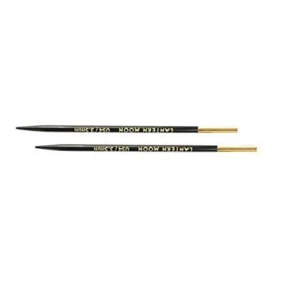 Image de Lantern Moon Interchangeable Aiguille Conseils, Bois d&#039;ébène, Noir, 13 cm, 4 mm, Set de 2 Pièces
