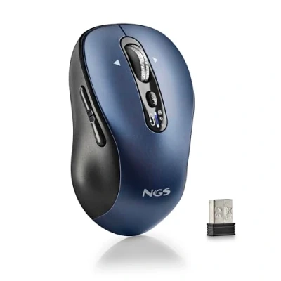 Image de NGS INFINITY RB: Souris sans fil multi appareils (2.4Ghz+BT5.1+BT5.1) rechargeable, touches silencieuses. Ambidextre. PPP :