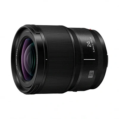 Image de Panasonic LUMIX S S24 Objectif d&#039;appareil Photo série S, 24 mm F1.8 à Monture L Interchangeable pour appareils numériques Plein Format sans Miroir