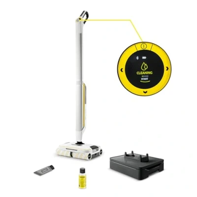 Image de Kärcher Nettoyeur de Sols Durs FC 8 Smart Signature Line, Sans Fil, 4 Rouleaux Microfibres Rotatifs, avec App, Batterie : env. 60 min, Surface Nettoyée par Charge 230 m²