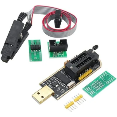 Image de Fasizi SOP8 SOIC8 Clip de test pour EEPROM 25CXX / 24CXX + CH341A 24 25 Series Flash BIOS USB Programmer