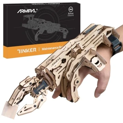 Image de Kit de modélisation Griffes mécaniques Puzzle 3D en Bois ClawBot pour Adultes et Adolescents Construction Bras robotique Auto assemblé à Construire découpé au Laser