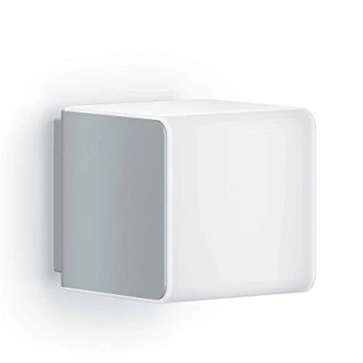 Image de Steinel Lampe d&#039;extérieur L 830 SC argent, applique murale LED, détecteur de mouvement 160, connectable, peut être utilisée via app