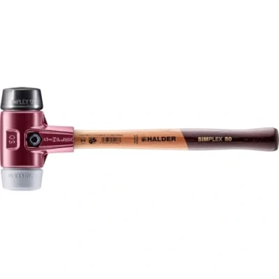 Image de Halder 3023050 Simplex Maillet de Caoutchouc/Tpe Mid, Multicolore, 50 mm