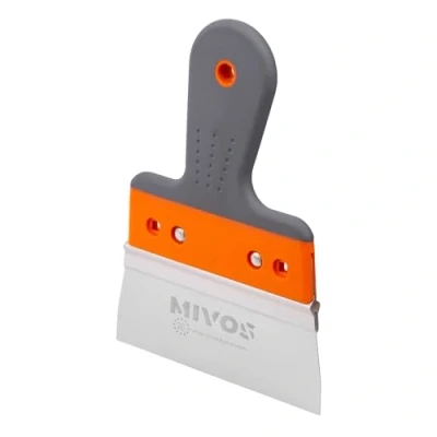 Image de Mivos Couteau à Enduire Professionnel avec Lame en INOX 150 x 60 mm Mastic pour Lisser la Surface Spatule de Façade Plate Made in EU