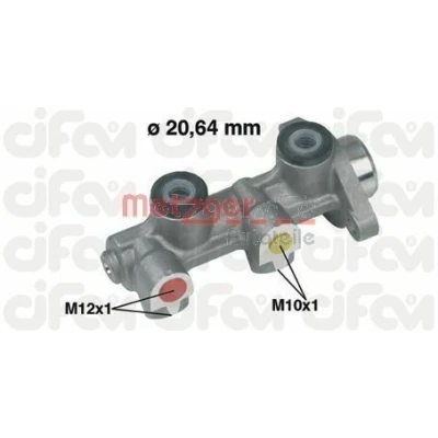 Image de METZGER 202 190 Maître Cylindre 20,6 CIFAM OPEL: Combo B Van, Astra F CC, Vectra A Berline