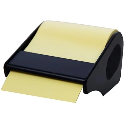 Image de RNKVERLAG CT1830 Rouleau de notes adhésives dans un dérouleur, 60 mm x 10 m, rechargeable, jaune pastel, 1 pièce