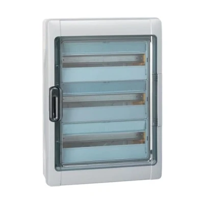 Image de 601987 Legrand Coffret Plexo3 étanche IP65 3 rangées 18 modules Embouts à perforation directe non montés