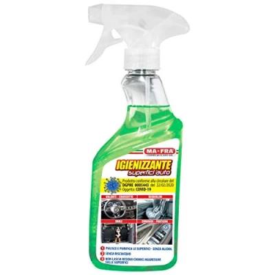 Image de Ma Fra, Car Surface Cleaner, Détachant intérieur rapide sans alcool, Idéal pour hygiéniser toutes les surfaces rinçage, Ne laisse pas de vernis, Format 500ml