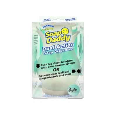 Image de Scrub Daddy Distributeur Liquide Vaisselle Soap Daddy, Savon Cuisine pour et Savon, Flacon Doseur Gel Douche Salle de Bain, Forme Fleur