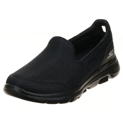 Image de Skechers Go Walk 5 Baskets Femme Black Textile/trim 40.5 EU