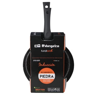 Image de Orbegozo SFB 8200 Set de 2 poêles en aluminium forgé, diamètre 20 et 24 cm, surface antiadhésive
