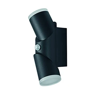 Image de LEDVANCE LED Wand und Deckenleuchte, Leuchte für Außenanwendungen, Warmweiß, Integrierter Tageslicht Bewegungssensor, Endura Style Updown Flex Sensor