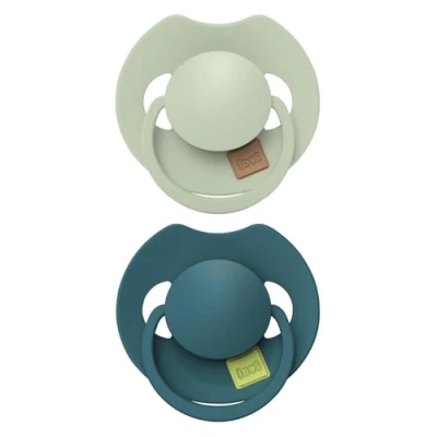 Image de Difrax LOVI Sucette Dynamique 6 à 18 Mois Vert Clair &amp; 2 Pièces Facile Accepter, Sans BPA, Silicones de haute qualité et durables