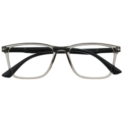 Image de OPULIZE NYX Blue Light Blocking Reading Glasses Anti Glare Computer and Gaming Eyewear UV Eyestrain Protection Rectangular Frame Grey Men Women + 1.00