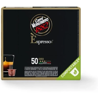 Image de Èspresso capsules Café Compatibles Nespresso et Compostables, Oro 1 boîte de 50