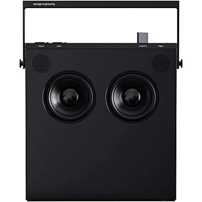 Image de Teenage Engineering OB 4 Enceinte stéréo Portable sans Fil Bluetooth avec Radio FM et Batterie Rechargeable Longue durée de 40 Heures, Noir