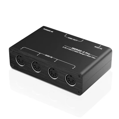 Image de DigitalLife 5 Entrées/2 Sorties MIDI MERGE Box (Interface broches DIN, 5)
