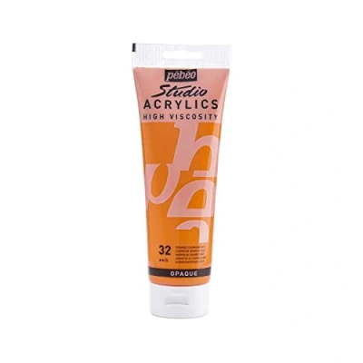 Image de Pébéo Acrylique Fine Studio Acrylics Peinture Orange Cadmium Imitation 250 ml 169 032