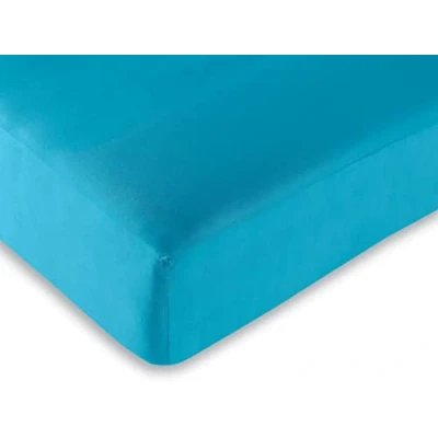Image de Drap housse 57 fils/cm² toutes dimensions Turquoise 160 x 200 cm