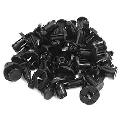 Image de sourcing map 10 mm Trou Rivet en Plastique Fastener aile Bumper Push Clips 20pcs
