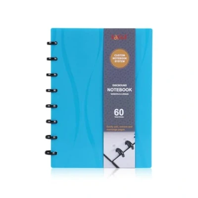 Image de Aigle Carnet Discbound Notebook Personnalisable Taille Junior Couverture Poly 60 feuilles lignées bleu