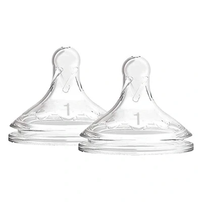 Image de Dr. Brown&#039;s Option+, Tétine en silicone à ouverture large niveau 1, 0 mois