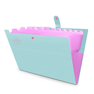Image de HAISSKY Trieur Valisette Organiseur Classeur Rangement A4 Documents Extensible File Folder Pocket avec 12 Compartiments