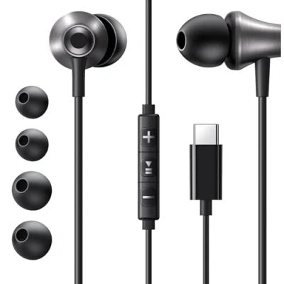 Image de UGREEN HiTune Écouteurs USB C Filaire HiFi Stéréo Casques avec Micro Contrôle du Volume Compatible iPhone 16 15 Plus Pro Max Galaxy S24 Ultra S23 S22 iPad Air 5 4 Pixel 9 8 7 6a