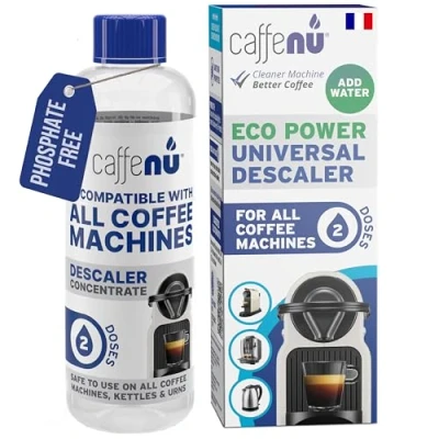 Image de Caffenu détartrant Liquide pour machine à café 200 ml Eco detartrant compléter votre kit de Barista Produit universel delonghi, Nespresso, Lavazza 2 Doses