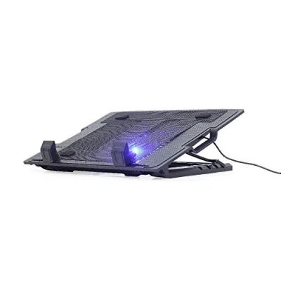 Image de Gembird NBS 1F17T 01 système de refroidissement pour ordinateurs portables 43,2 cm (17&quot;) 1500 tr/min Noir Systèmes (43,2 (17&quot;), 1 pièce(s), 15 cm, 800 tr/min, 20 cfm)