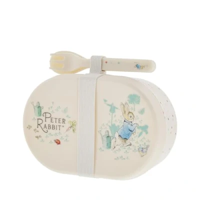 Image de Enesco Beatrix Potter Boîte à goûter et couverts Peter Rabbit