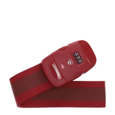 Image de Samsonite Global Travel Accessories Sangle pour Bagage avec Serrure TSA à Combinaison 3 Chiffres Intégrée, 190 cm, Rouge (Red)