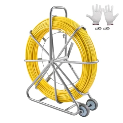 Image de VEVOR Vislint Fiberglass Trekhulp Treklint Trekspiraal 200mx7.9mm