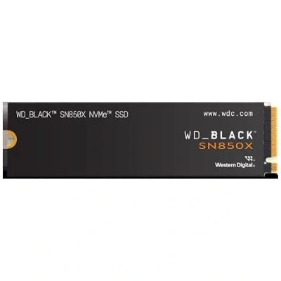 Image de WD_BLACK SN850X SSD 2 To, disque interne, Lecture jusqu&#039;à 7300 Mo/s, écriture 6,600 MB/s, Gaming SSD, Haute performance de jeu, PCIe Gen 4.0 NVMe, Noir
