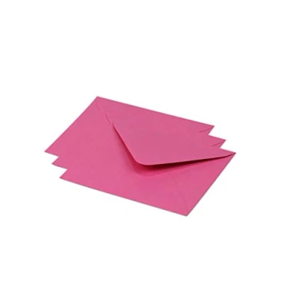 Image de Clairefontaine 60157C Paquet de 20 Enveloppes Gommées Format 12,5x13,8cm 120g/m² Coloris Rose Fuchsia Invitation Evènements et Correspondance Gamme Pollen Papier Premium Lisse