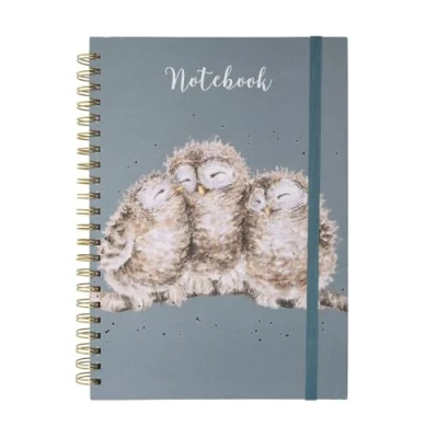 Image de Wrendale Designs by Hannah Dale Owlets Carnet A4 Motif chouette