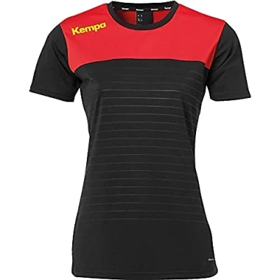 Image de Kempa Emotion 2.0 Trikot Women Maillot Femme, Noir/Rouge/Jaune, XS