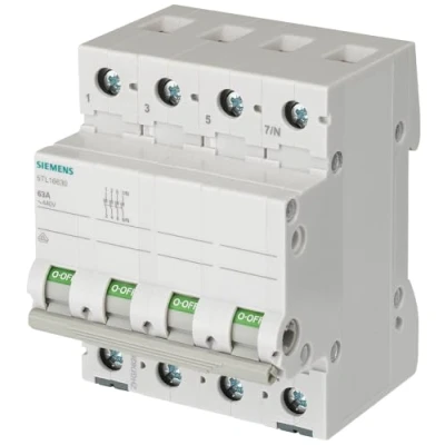 Image de Disjoncteur gris 63 A 3 NO (T) Siemens 5TL16630